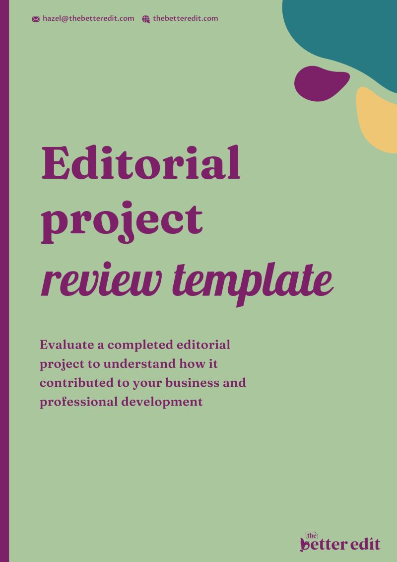 Editorial Project Review Cover 2025
